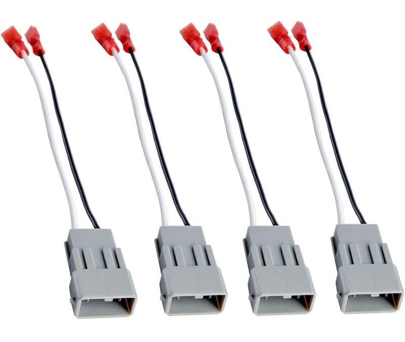 HSTECH 72-7800 2 Pairs (4 Pack) Car Speaker Connector Harnesses for with 1990-Up Honda and Acura Vehicles - Image 1